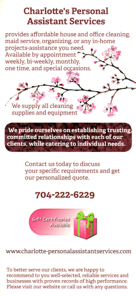 Charlotte Personal Assistant Services LLC