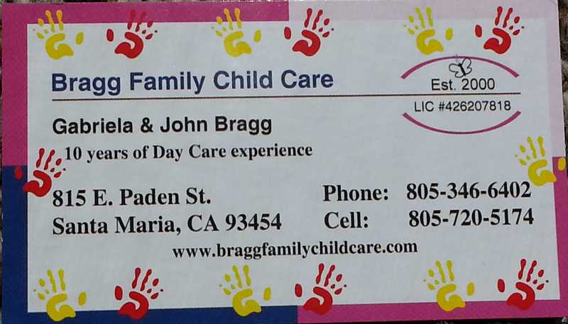 Bragg Family Child Care Logo