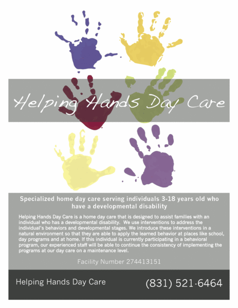 Helping Hands Day Care Logo