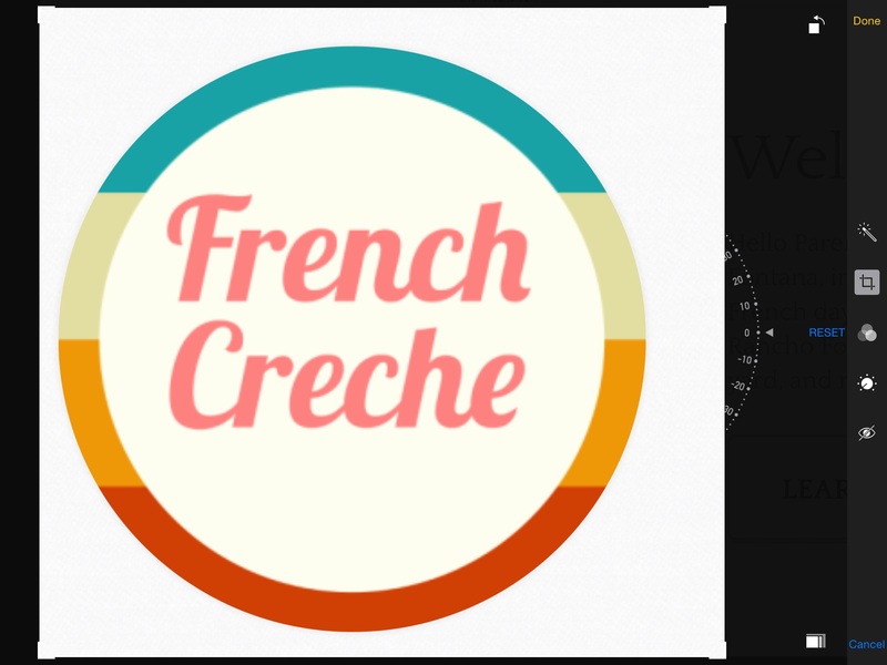 French Creche Daycare Logo