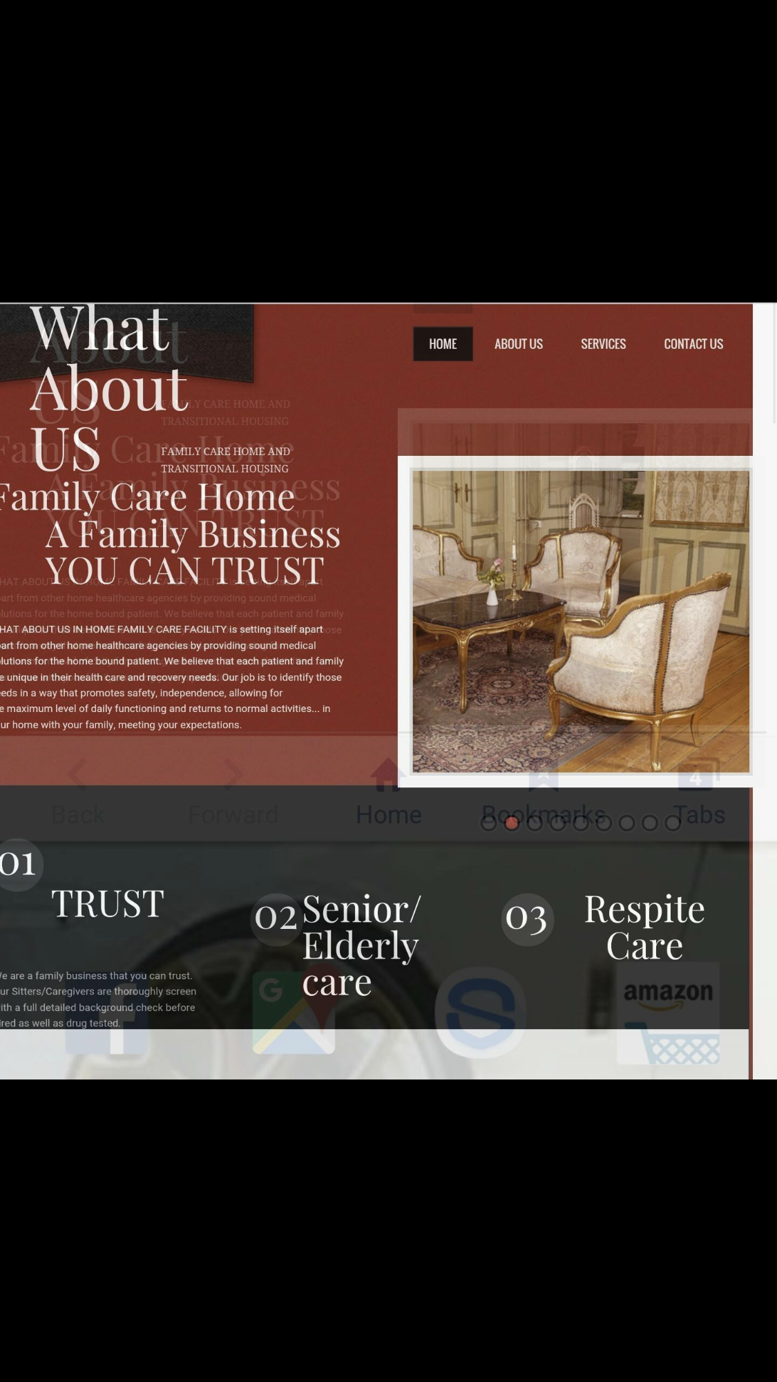 What About Us In Home Health Care Logo