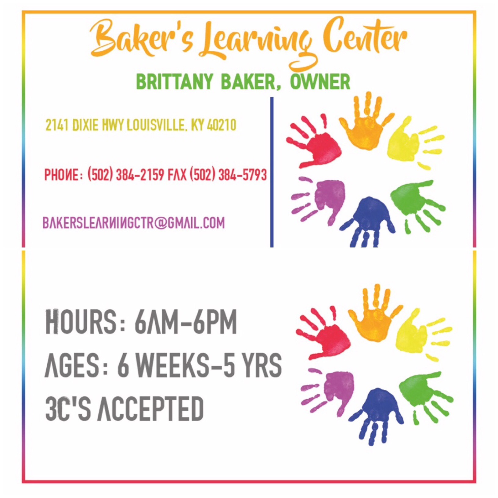 Baker's Learning Center Logo