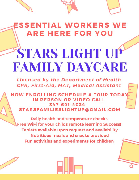 Stars Light Up Family Daycare LLC