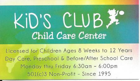 Kid's Club Child Care Center