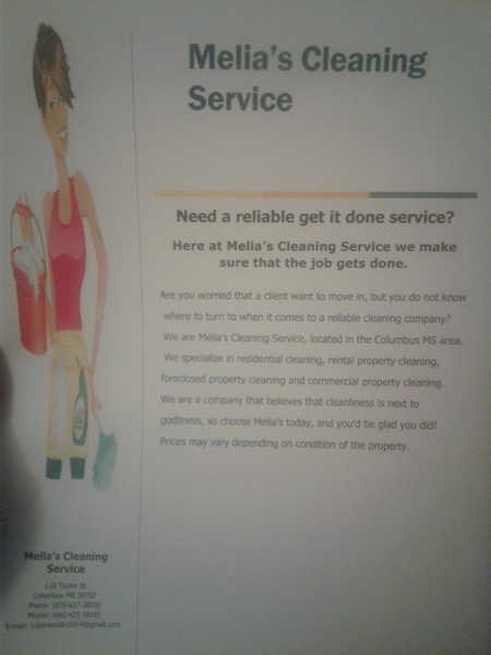 Melia's Cleaning Service