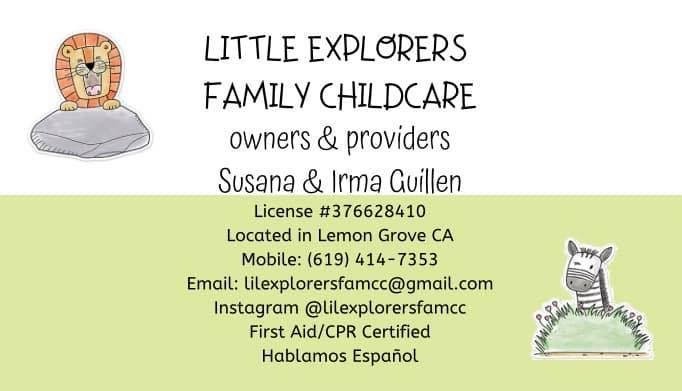 Little Explorers Family Childcare Logo