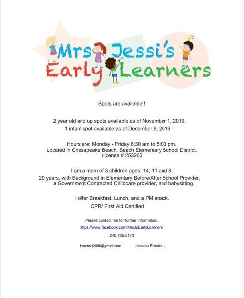 Mrs Jessi's Early Learner's Logo