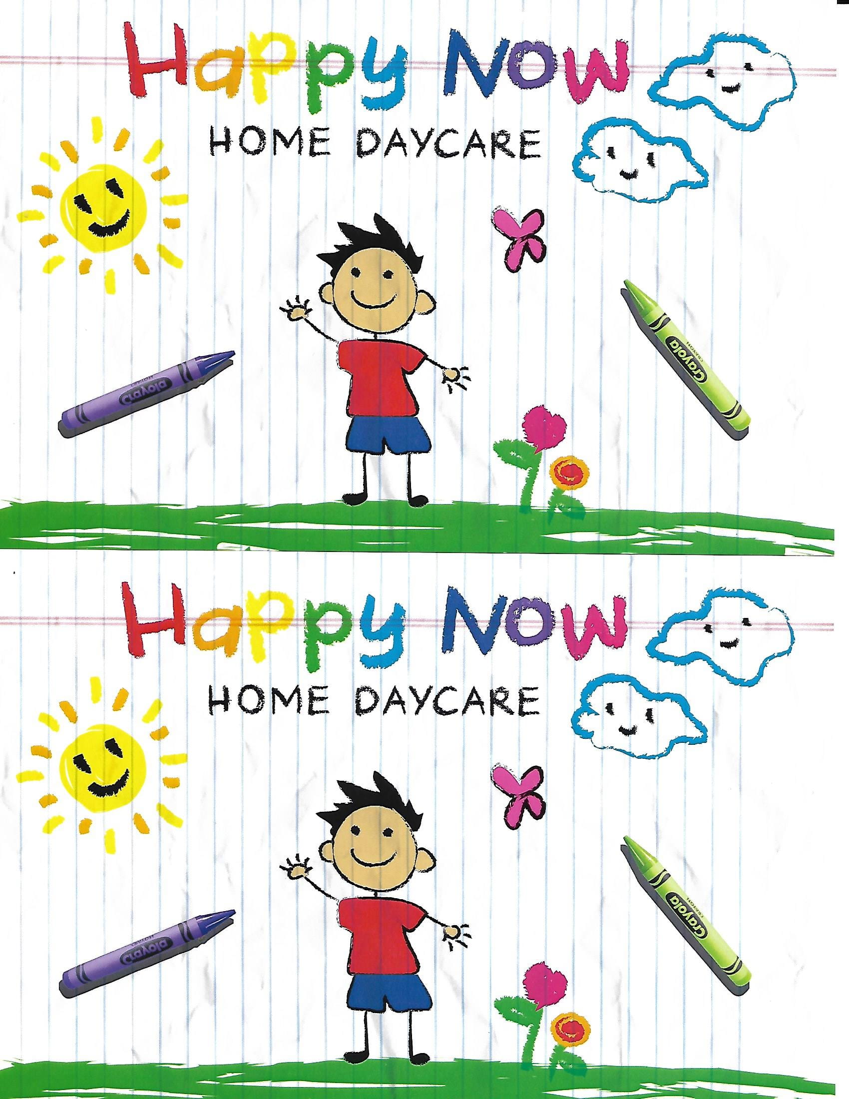 Happy Now Home Daycare Logo