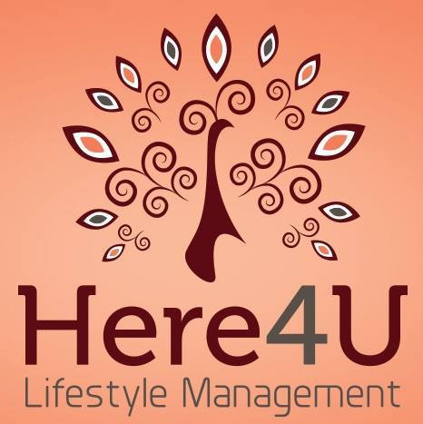 Here 4 U Lifestyle Management Logo