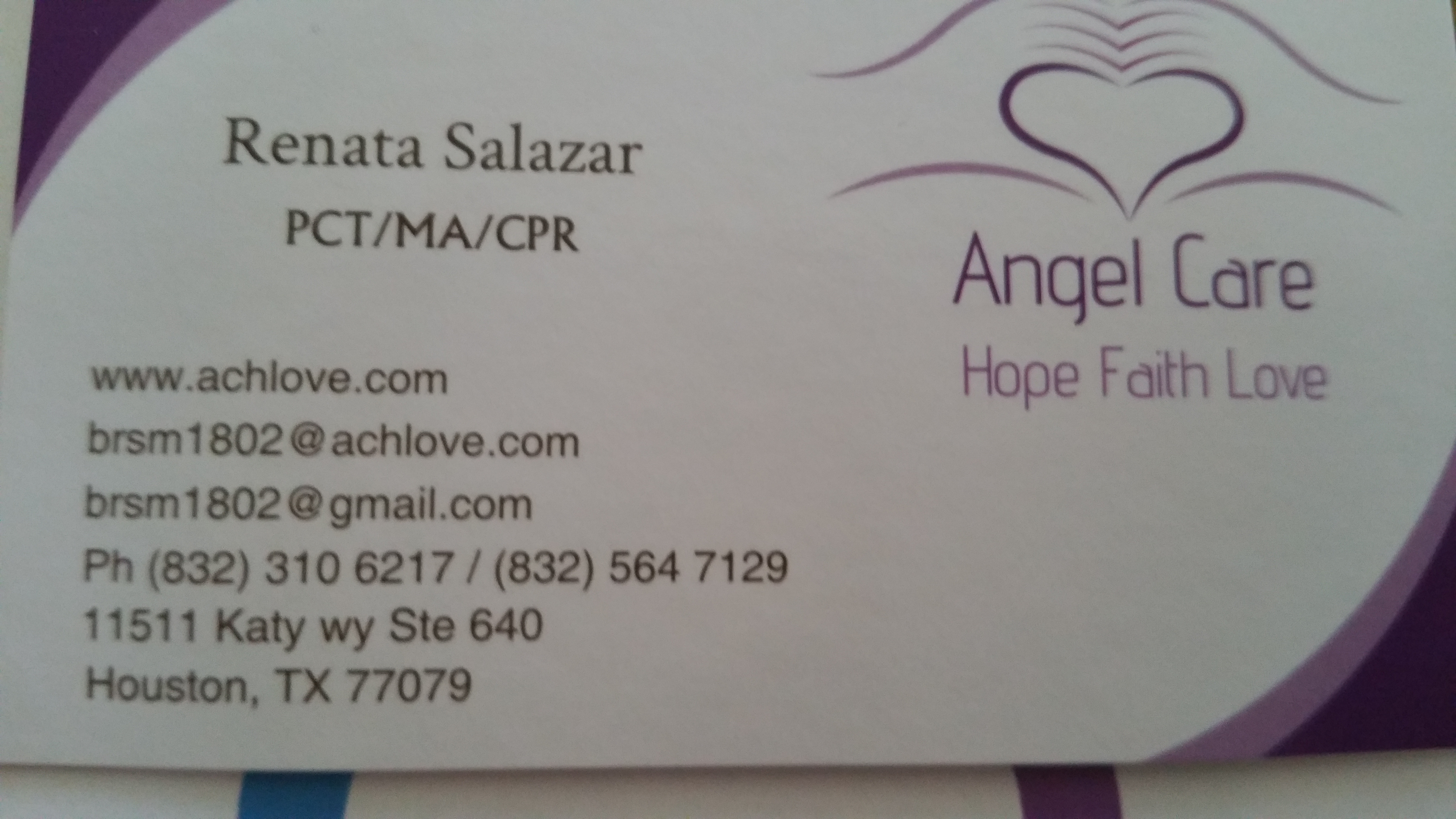 Angel Care Hope Faith Love Logo