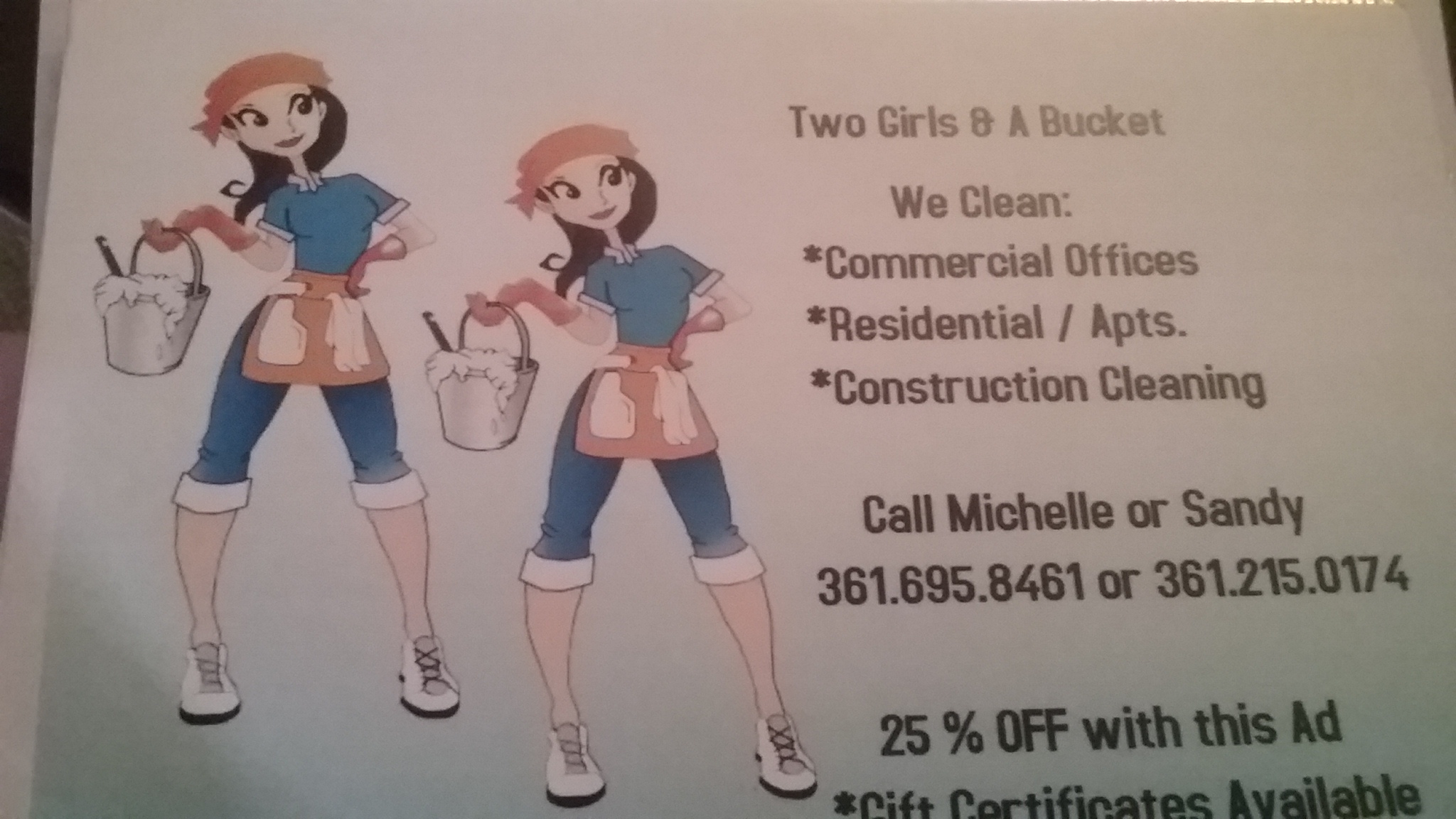 Two Girls And A Bucket Logo