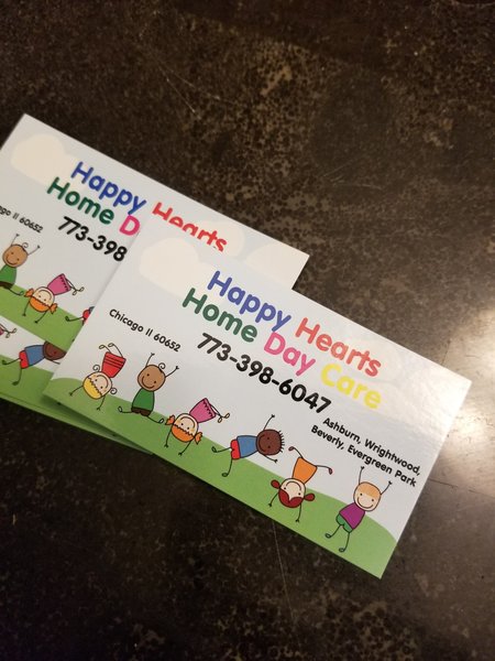 Happy Hearts Home Day Care Logo