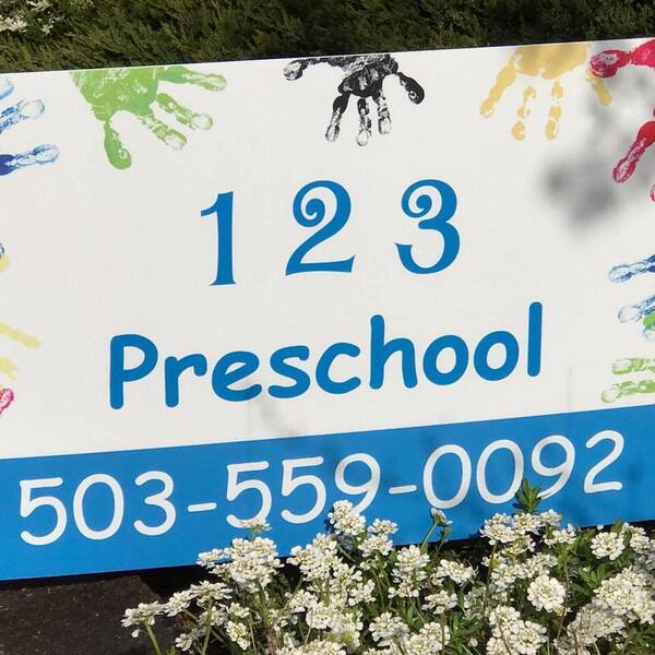 123 Preschool Logo