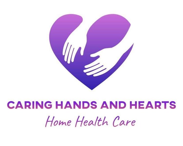 Caring Hands And Hearts Logo