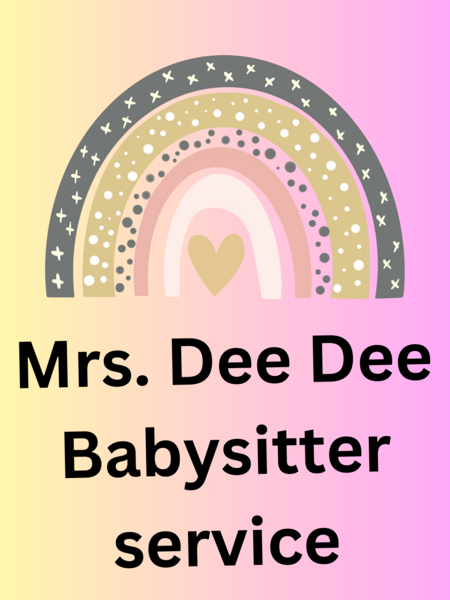 Mrs. Dee Dee Babysitter Service Logo