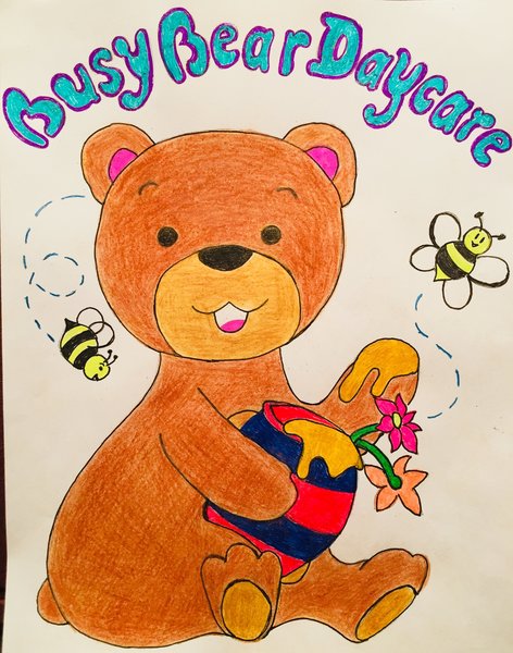 Busy Bear Daycare Logo