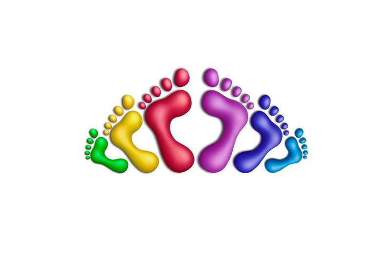 Footprints Preschool/child Care Logo