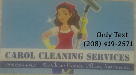 Carol cleaning