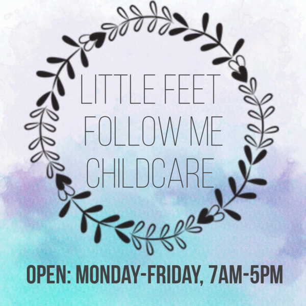 Little Feet Follow Me Childcare Logo