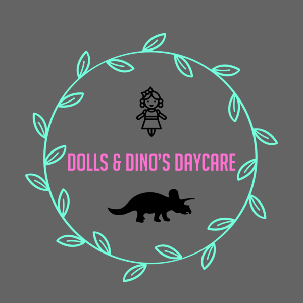 Dolls & Dino's Daycare Logo