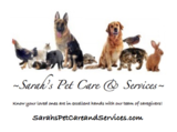 Sarah's Pet Care and Services