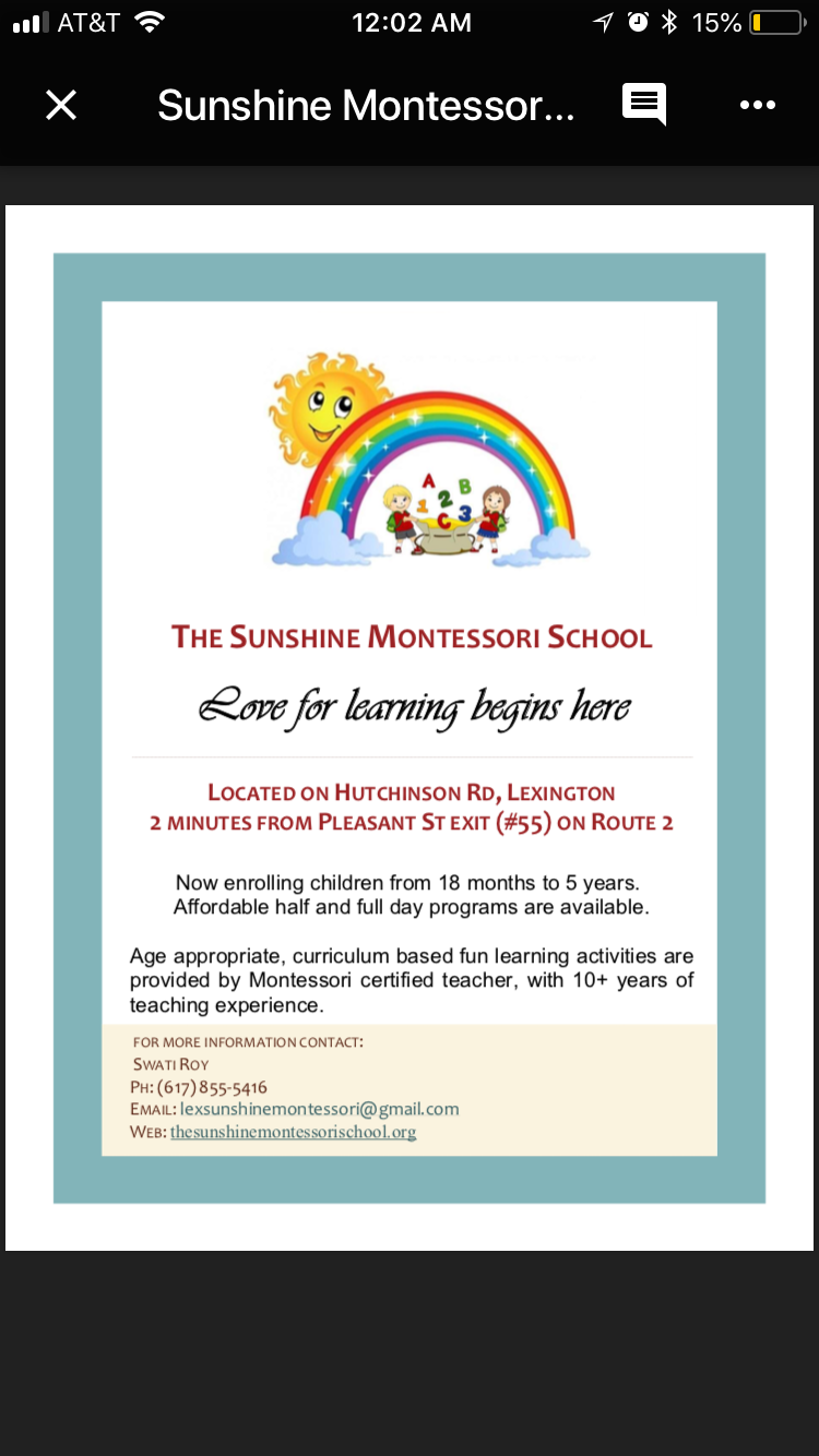 The Sunshine Montessori School Logo