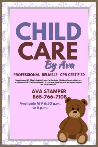 Ava's Childcare Logo