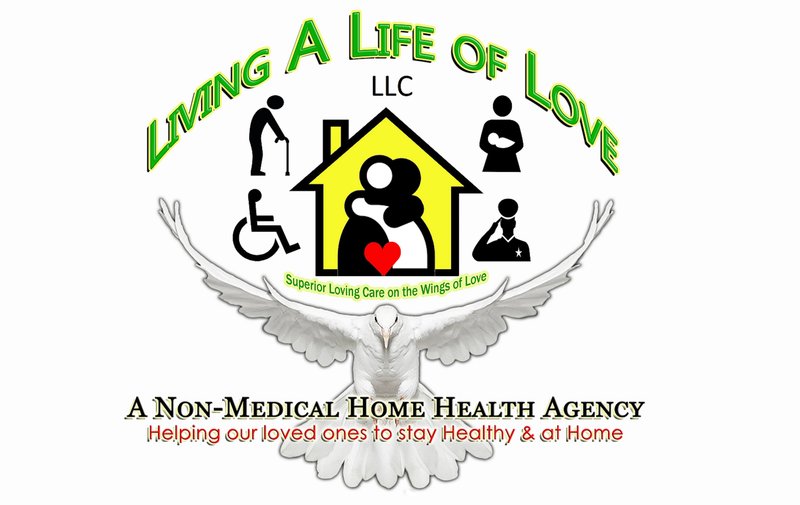 Living A Life Of Love, Home Healthcare Logo