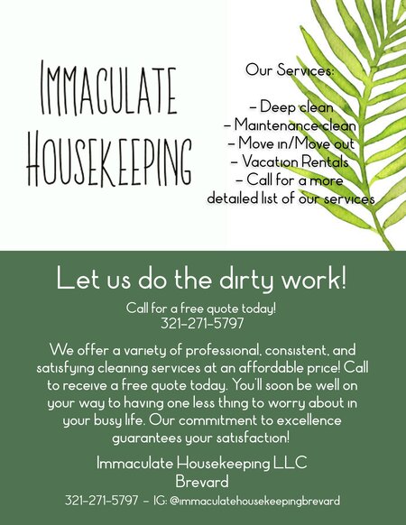 Immaculate Housekeeping LLC