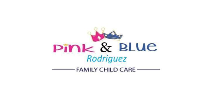 Pink & Blue Rodriguez Childcare Logo