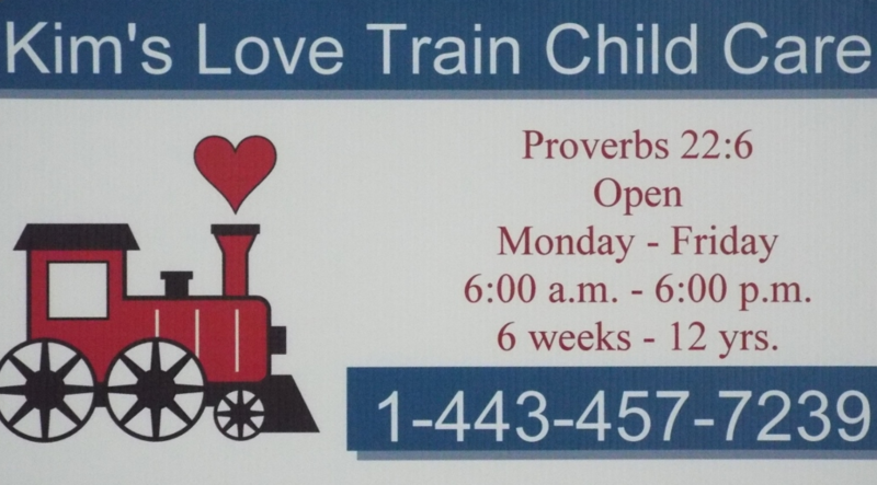 Kim's Love Train Child Care Logo