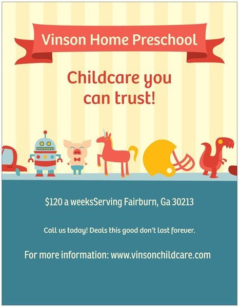 Vinson Home Preschool Logo