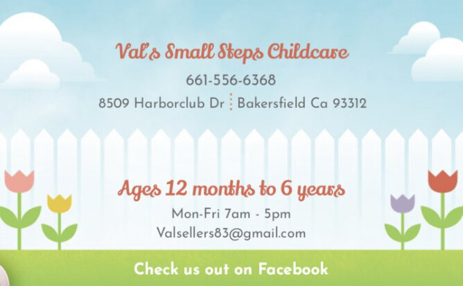 Val's Small Steps Childcare Logo