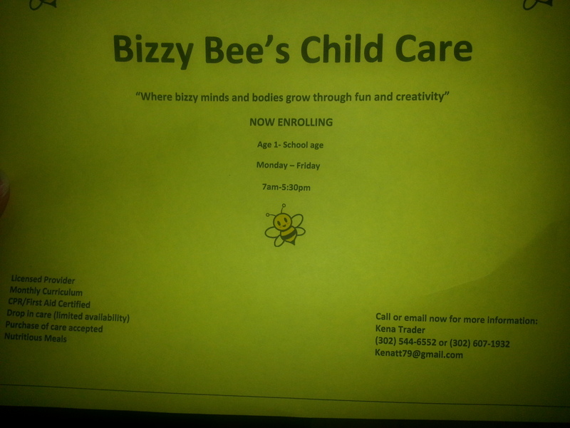 Bizzy Bee's Child Care Logo