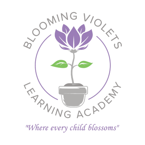 Blooming Violets Learning Academy Logo