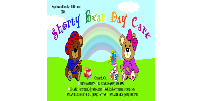 Shorty Bear Day Care Logo