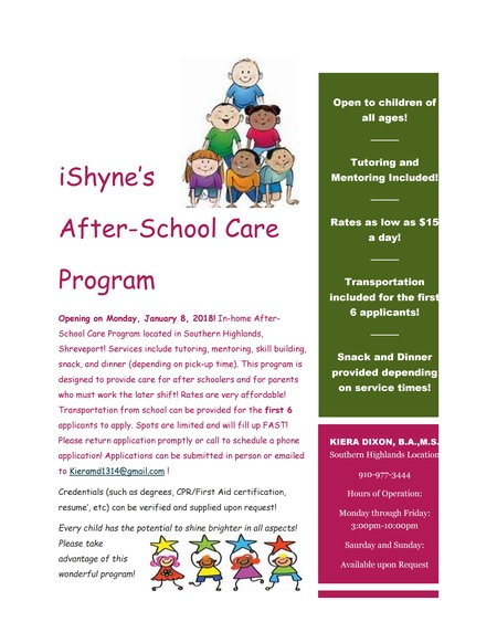 iShyne After School Care