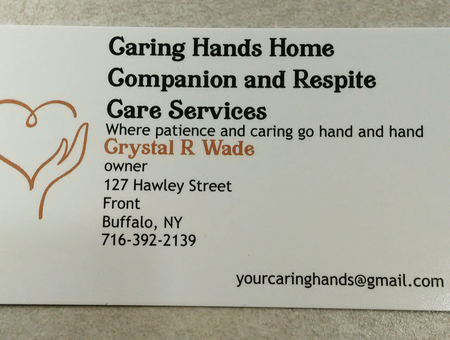 Caring Hands Home Companion and Respite Care Services