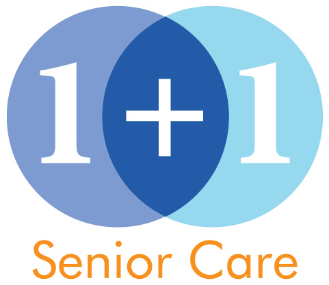 1 Plus 1 Senior Care Logo