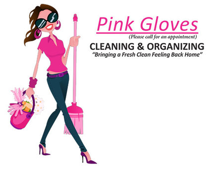 Pink Glove Cleaning and Organizing