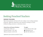 Second Presbyterian Church Preschool