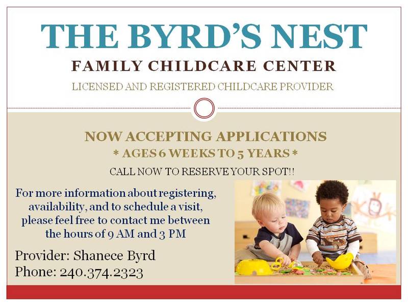 Byrd's Nest Childcare Logo