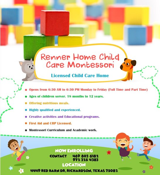 Renner Home Childcare Montessori Logo