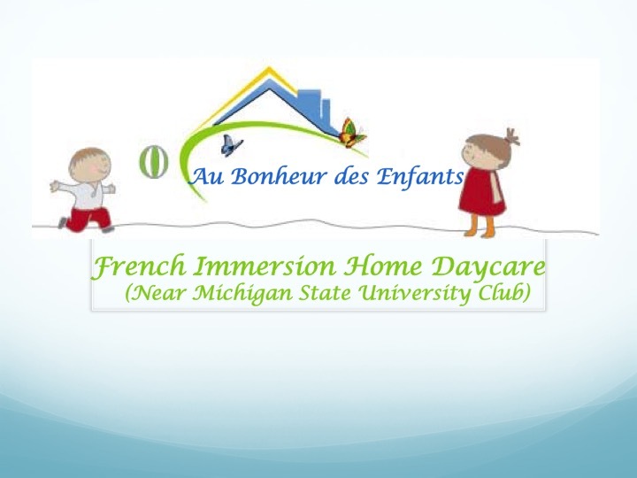 Au Bonheur Des Enfants - French Immersion Home Daycare Logo