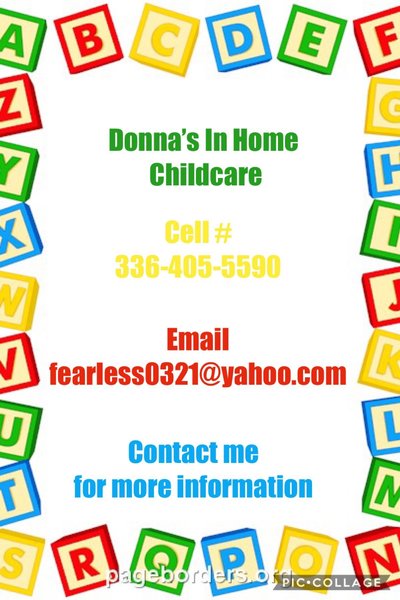 Donna's In Home Childcare Logo