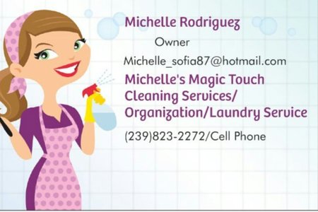 Michelle's magic touch cleaning