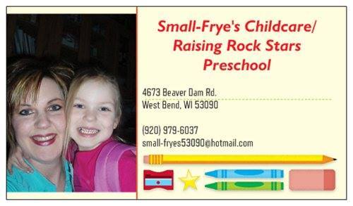 Small-fryes Child Care/raising Rock Stars Preschool Logo