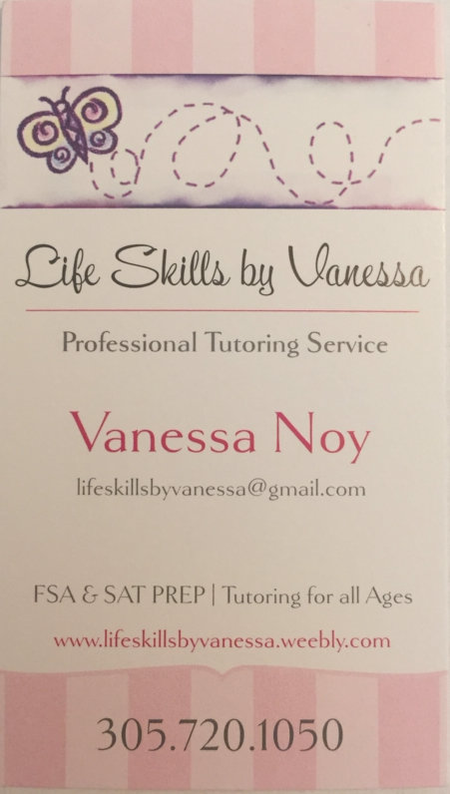 Lifeskills By Vanessa Tutoring