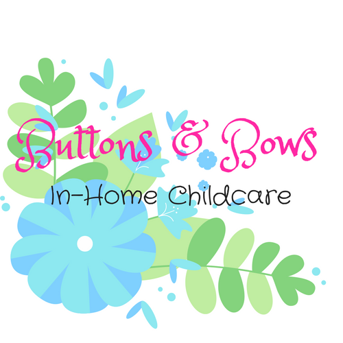 Buttons & Bows In-home Childcare Logo