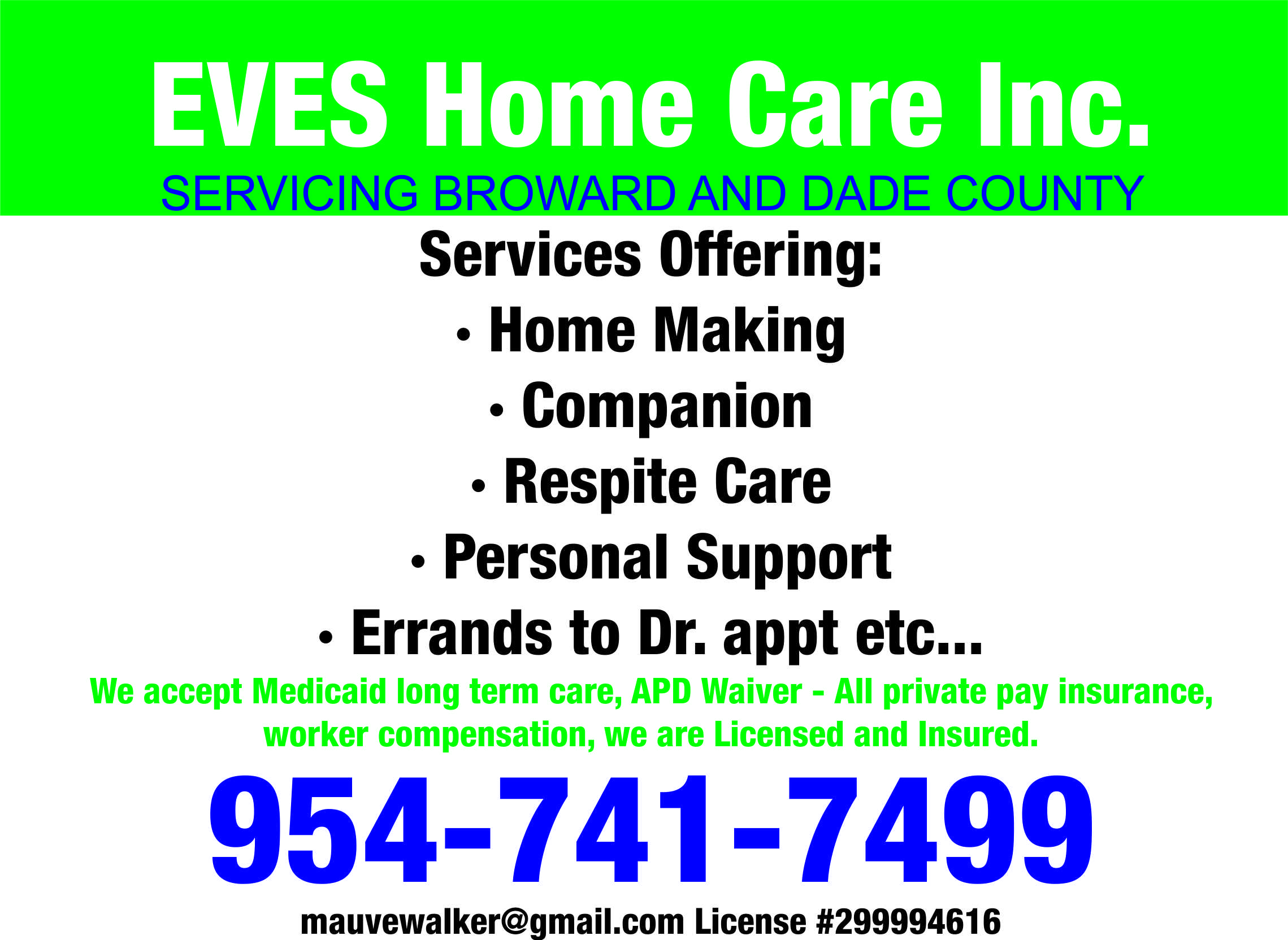 Eve's Homecare Inc Ha Logo